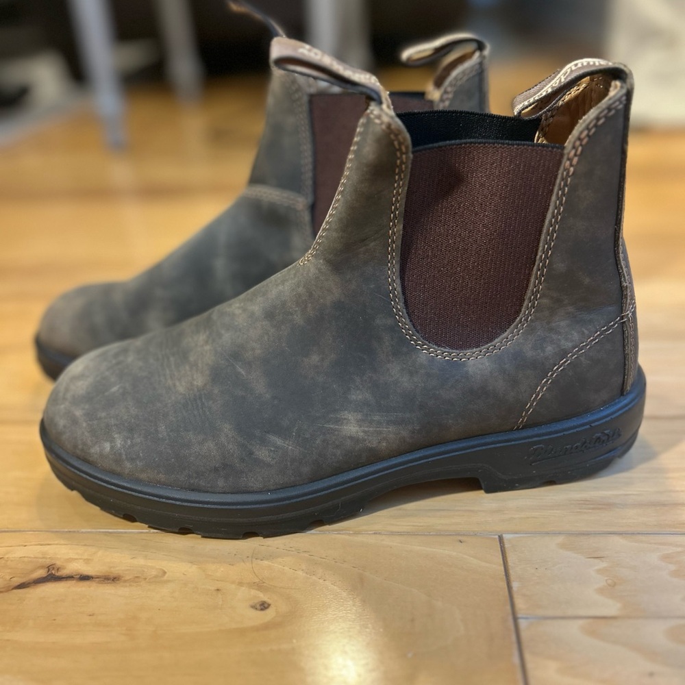 Blundstone Men's CLASSIC  Brown Leather Chelsea Boots - Picture 7 of 15